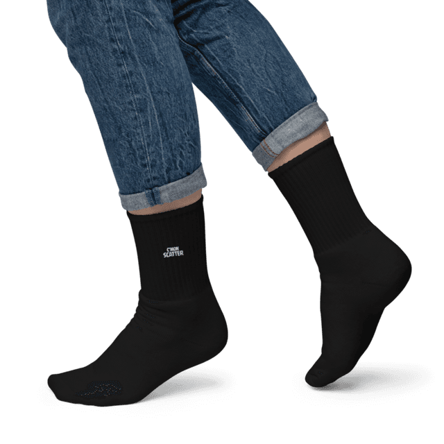 Black / S/M Cmon Scatter socks